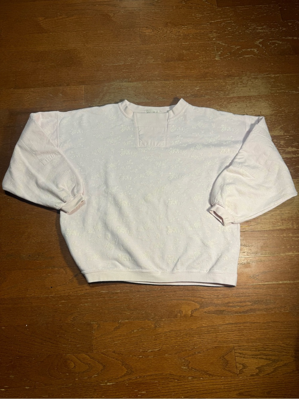 80s Pink Floral Graphic Crewneck